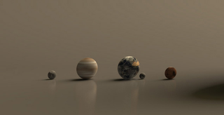 Illustration for article titled El diminuto tamaño de Encélado frente a la inmensidad de Saturno